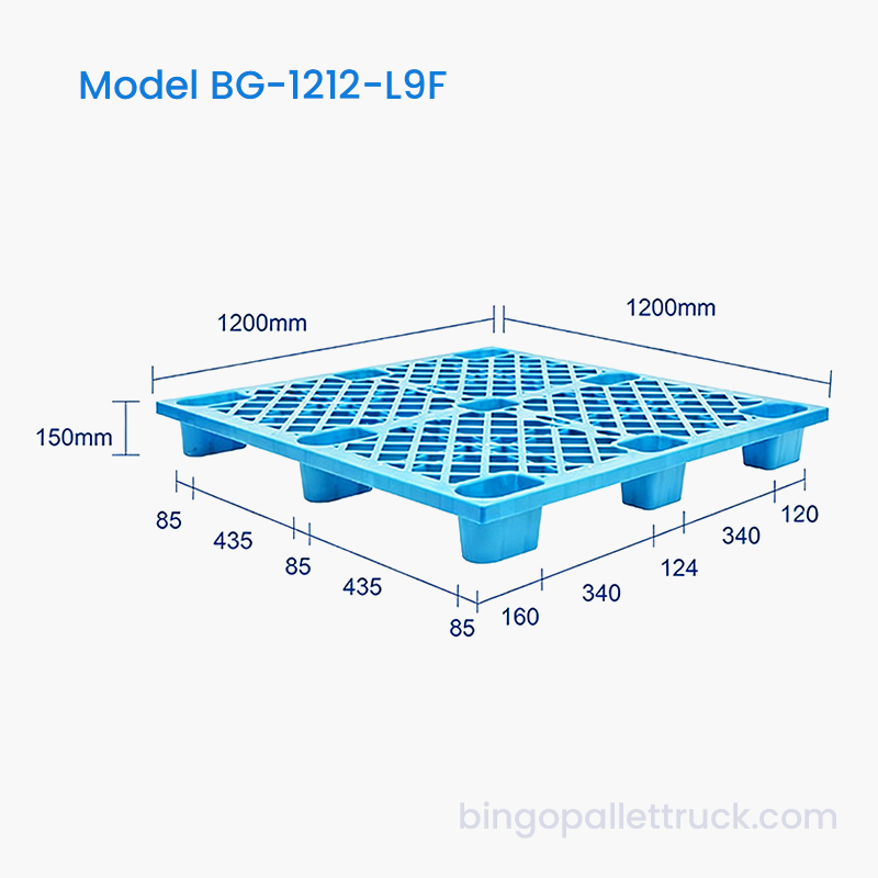 لوح بلاستيكي مقاس 1200 × 1200 مم للاستخدام اللوجستي