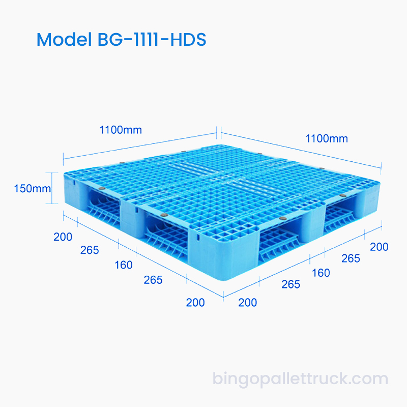 1100x1100mm لوح تحميل بلاستيكي ثقيل مزدوج الجوانب