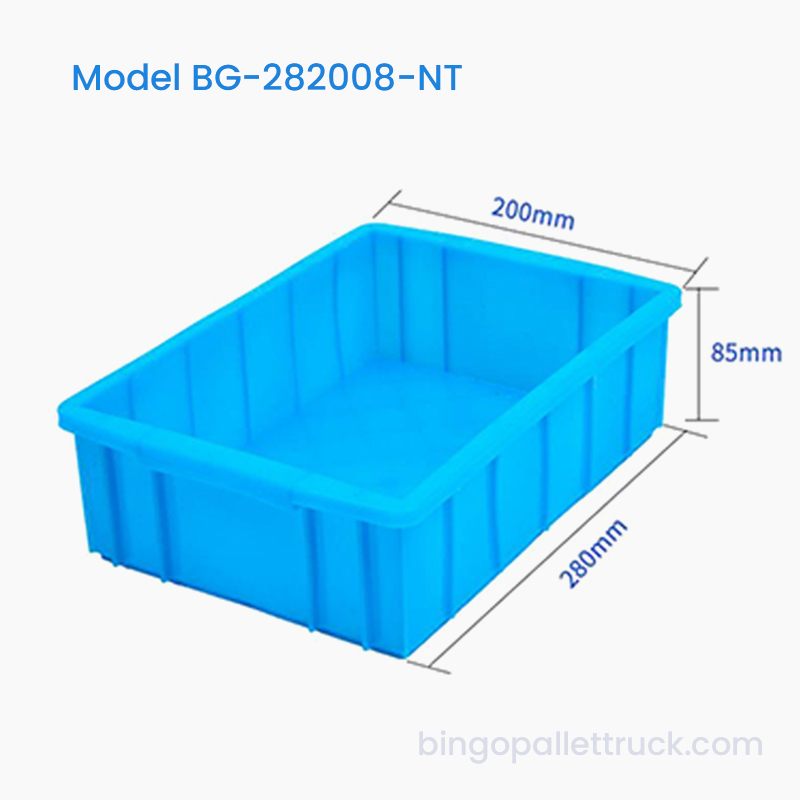 صندوق تخزين بلاستيكي 3L HDPE Nestable لتخزين المكونات الصناعية