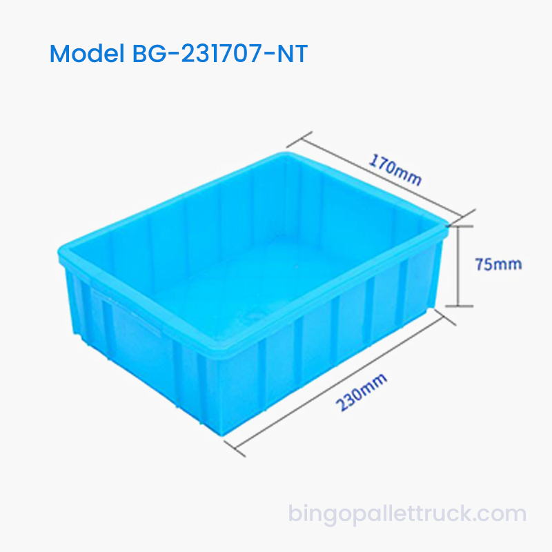 صندوق حمل بلاستيكي 2L HDPE Nestable لأجزاء الآلات الصغيرة