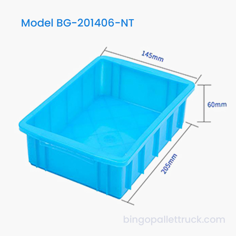 صندوق حمل بلاستيكي 1 لتر HDPE Nestable لتخزين المواد الغذائية الصغيرة
