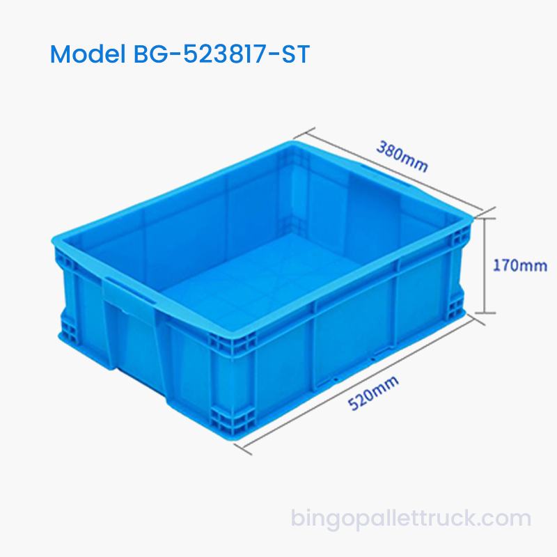 صندوق حمل بلاستيكي قابل للتكديس سعة 26 لتر HDPE للأجهزة والسحابات