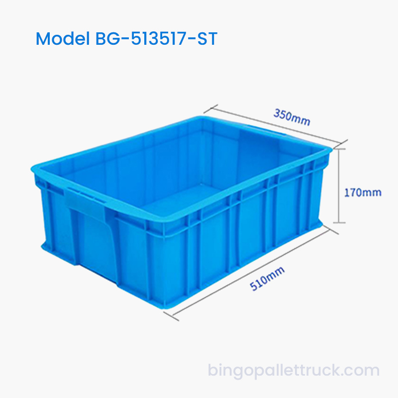 صندوق حمل بلاستيكي قابل للتكديس سعة 23 لترًا صندوق لوجستي HDPE