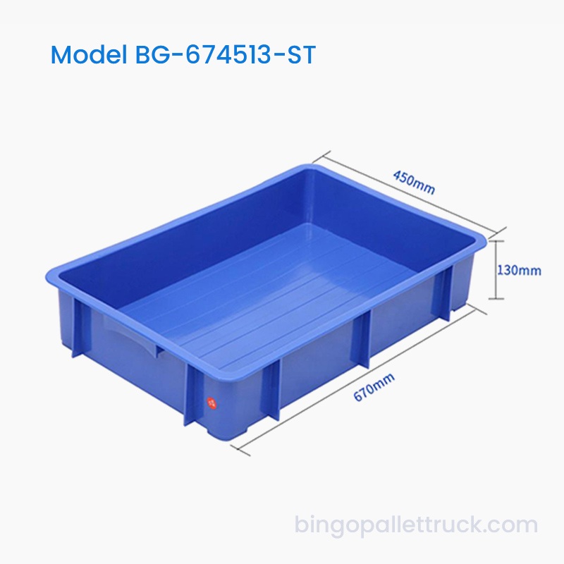 سلة بلاستيك HDPE قابلة للتكديس سعة 30 لترًا لمتجر البضائع الصغيرة