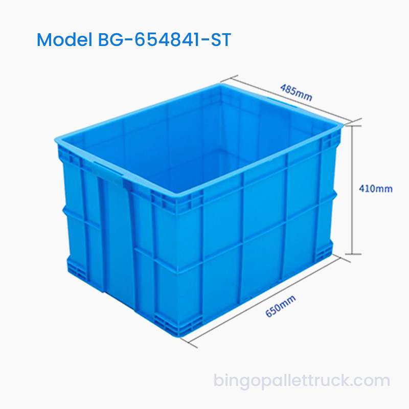صندوق تخزين بلاستيك HDPE عالي السعة وقابل للتكديس بسعة 106 لتر