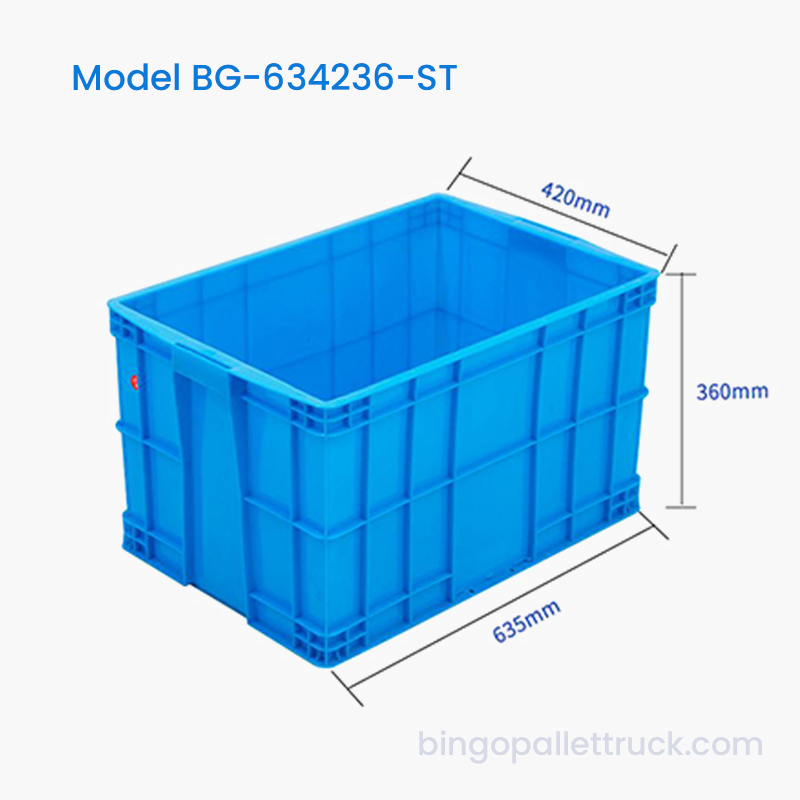 حاوية تخزين صناعية قابلة للتكديس سعة 78 لتر HDPE للمستودع