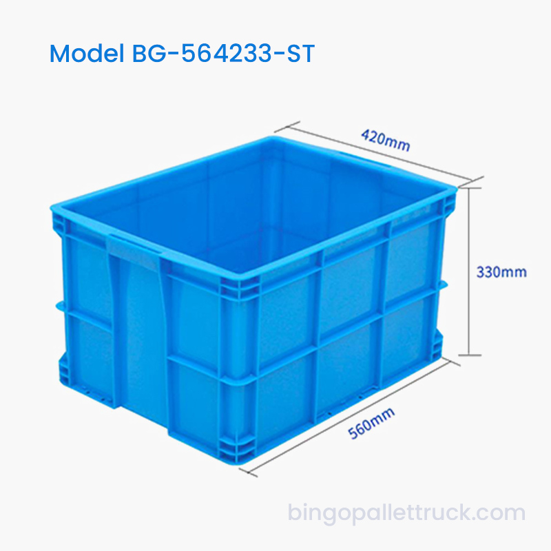 صندوق حمل بلاستيكي قابل للتكديس سعة 60 لترًا صندوق تخزين شحن HDPE