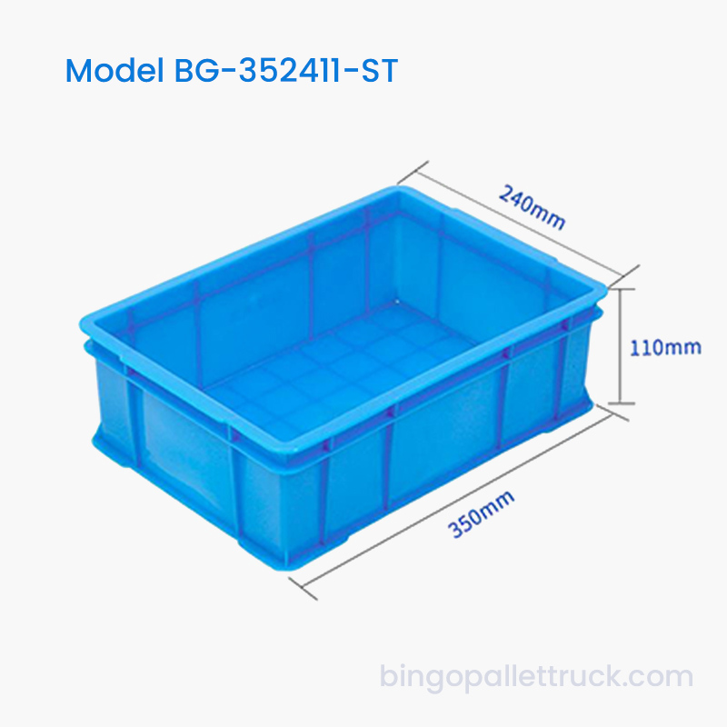 صندوق حمل بلاستيكي قابل للتكديس سعة 6 لتر HDPE للتخزين اليومي