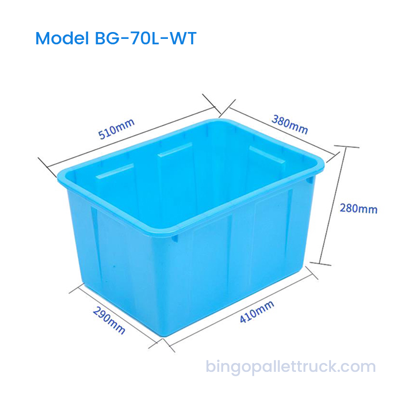 خزان مياه HDPE بسعة 70 لتر مع غطاء اختياري