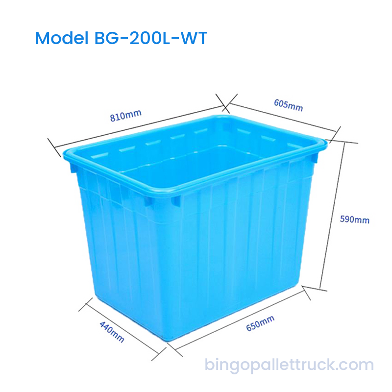 خزان مياه HDPE سعة 200 لتر للمنتجات المائية والمأكولات البحرية