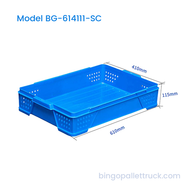 صندوق خبز بلاستيكي HDPE قابل للتكديس سعة 22 لترًا لاستخدام المخابز
